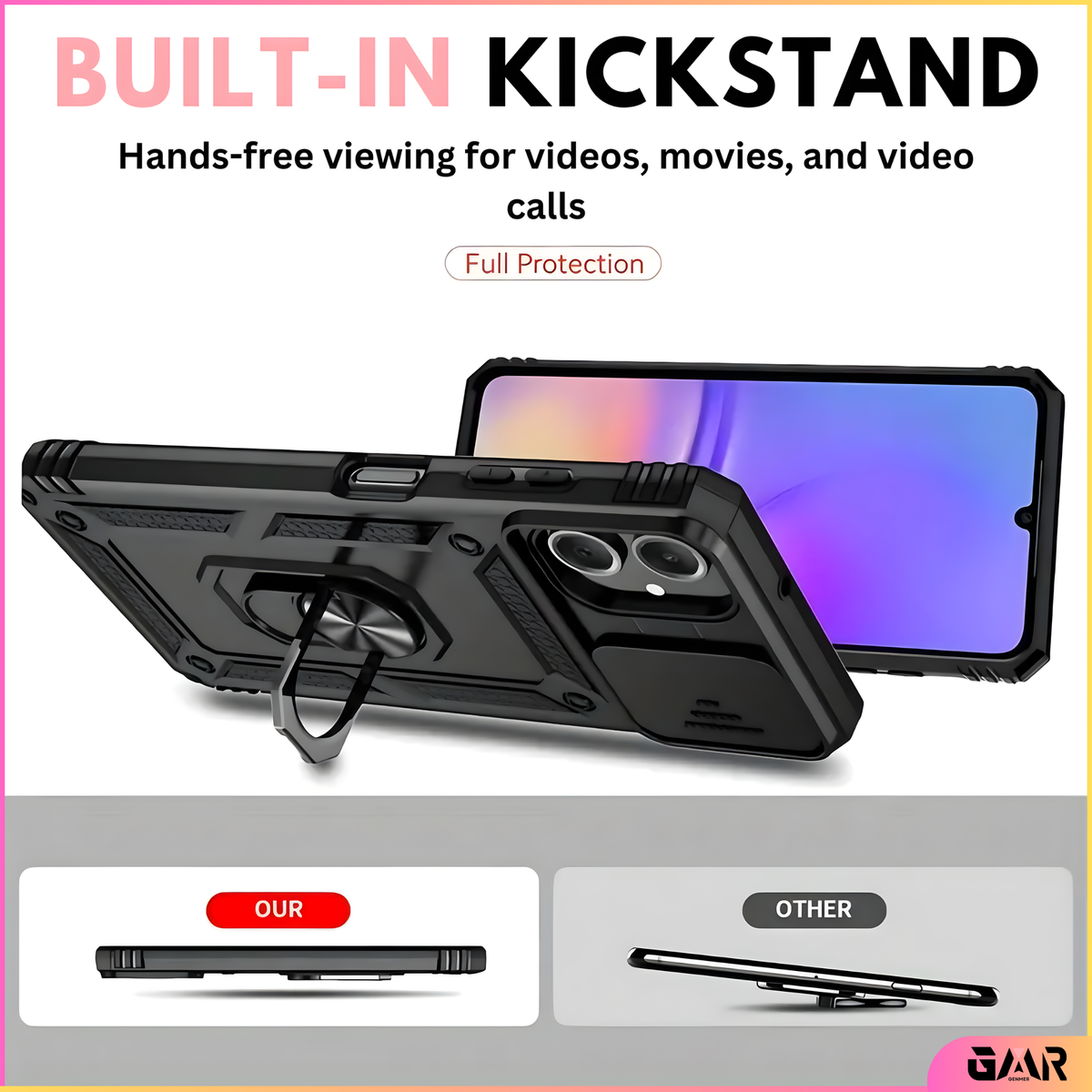 GENMER Lens-Guard Cover Compatible With Samsung Galaxy A06 Shockproof Case