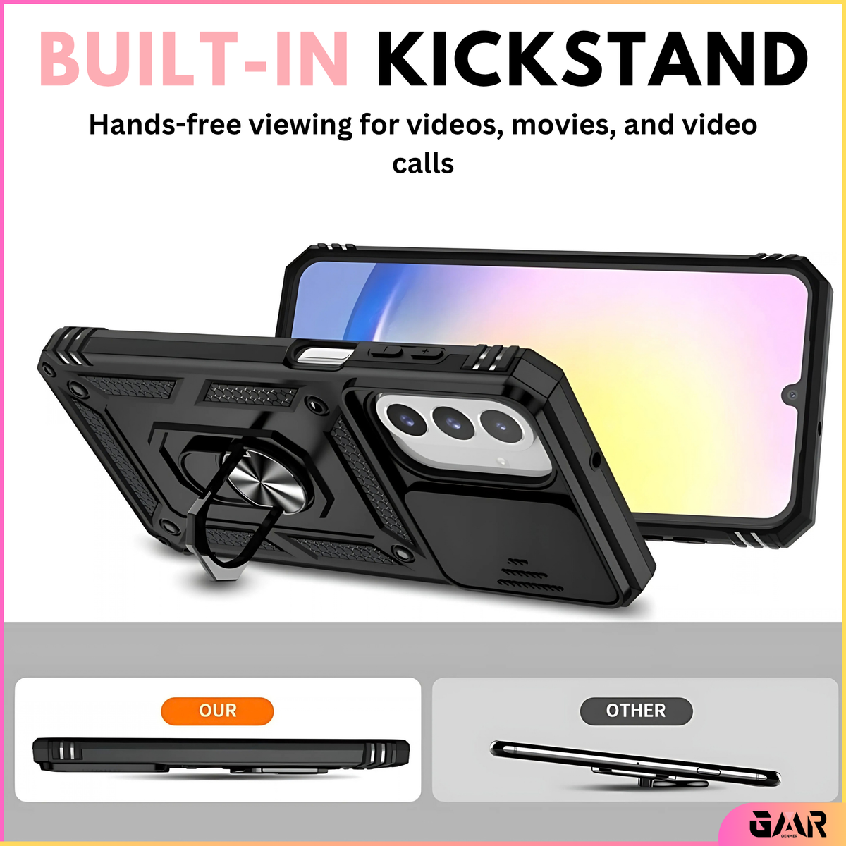 GENMER Lens-Guard Cover Compatible With Samsung Galaxy A17 Shockproof Case