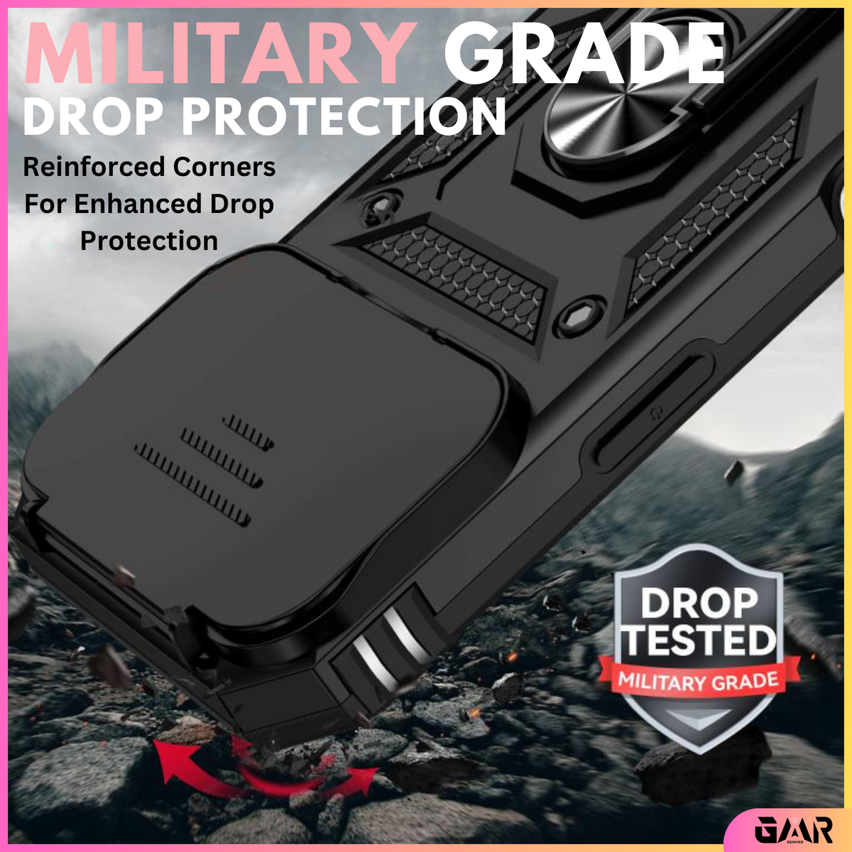 GENMER Lens-Guard Cover Compatible With Apple iPhone 18 Pro Max Shockproof Case