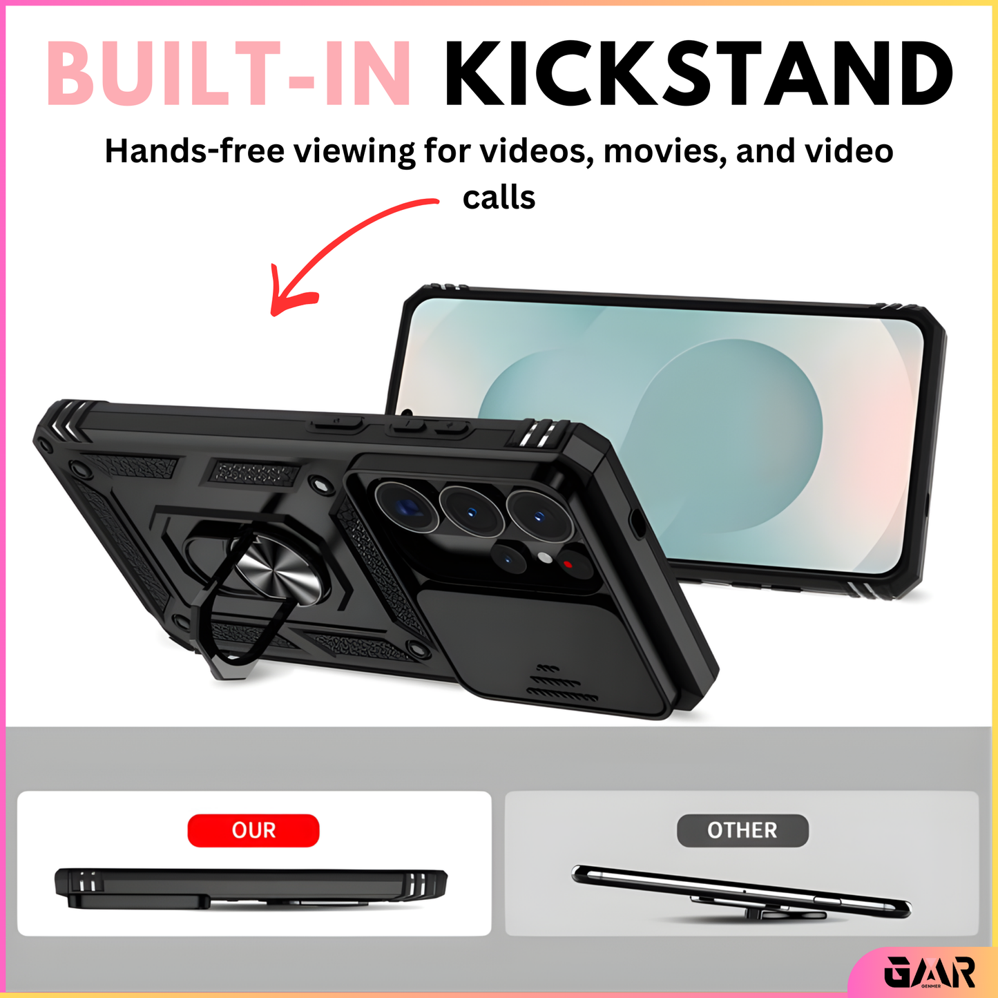 GENMER Lens-Guard Cover Compatible Samsung With Galaxy S26 Ultra Shockproof Case