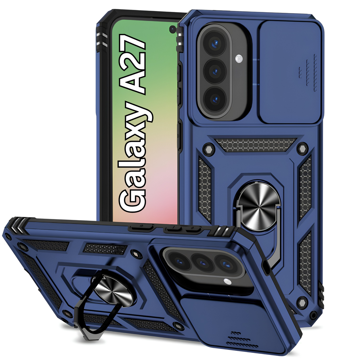 GENMER Lens-Guard Cover Compatible With Samsung Galaxy A27 Shockproof Case - Navy Blue