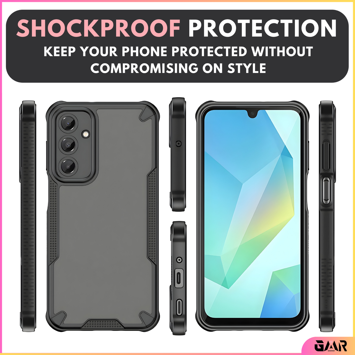 GENMER Rugged Shield Cover Compatible With Samsung Galaxy A17 Shockproof Case