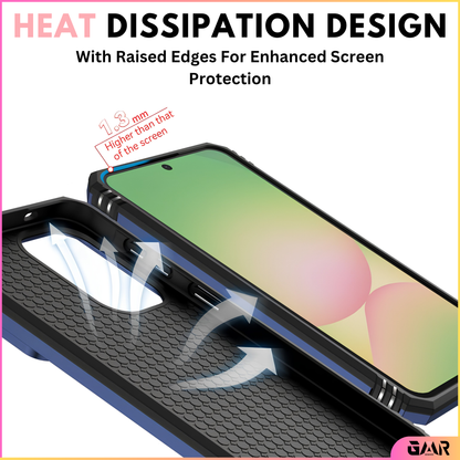 GENMER Lens-Guard Cover Compatible With Samsung Galaxy A27 Shockproof Case - Navy Blue