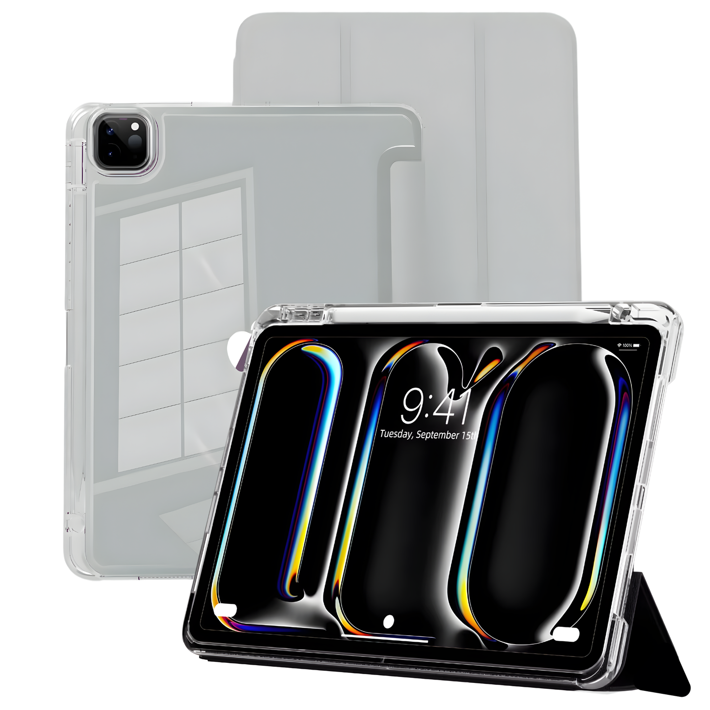 GENMER Flip Case Shockproof Cover Compatible with iPad Pro 11" (M5) 2025