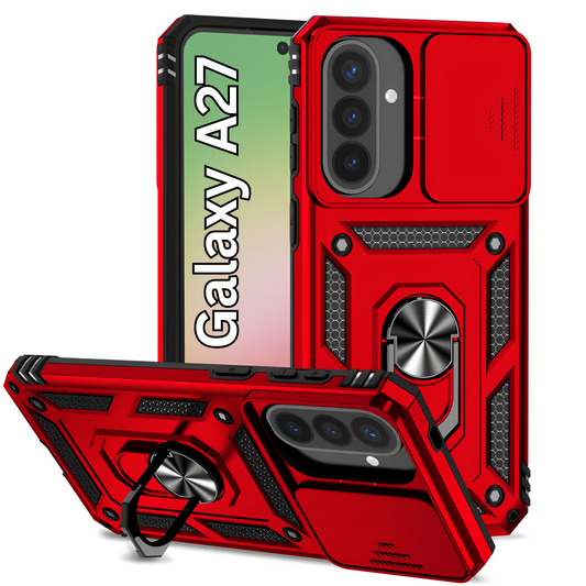 GENMER Lens-Guard Cover Compatible With Samsung Galaxy A27 Shockproof Case - Dark Red