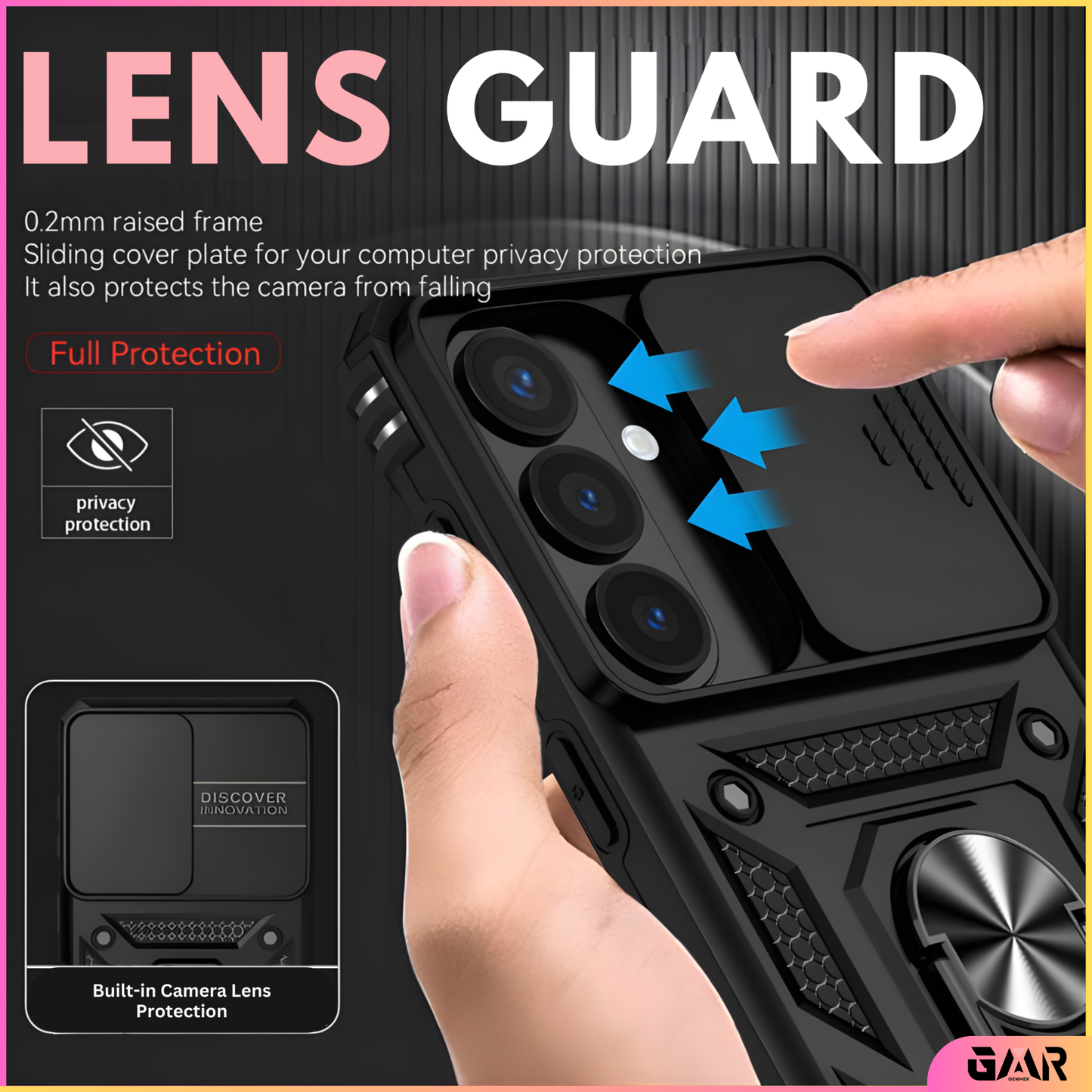 GENMER Lens-Guard Cover Compatible With Samsung Galaxy S26 Shockproof Case