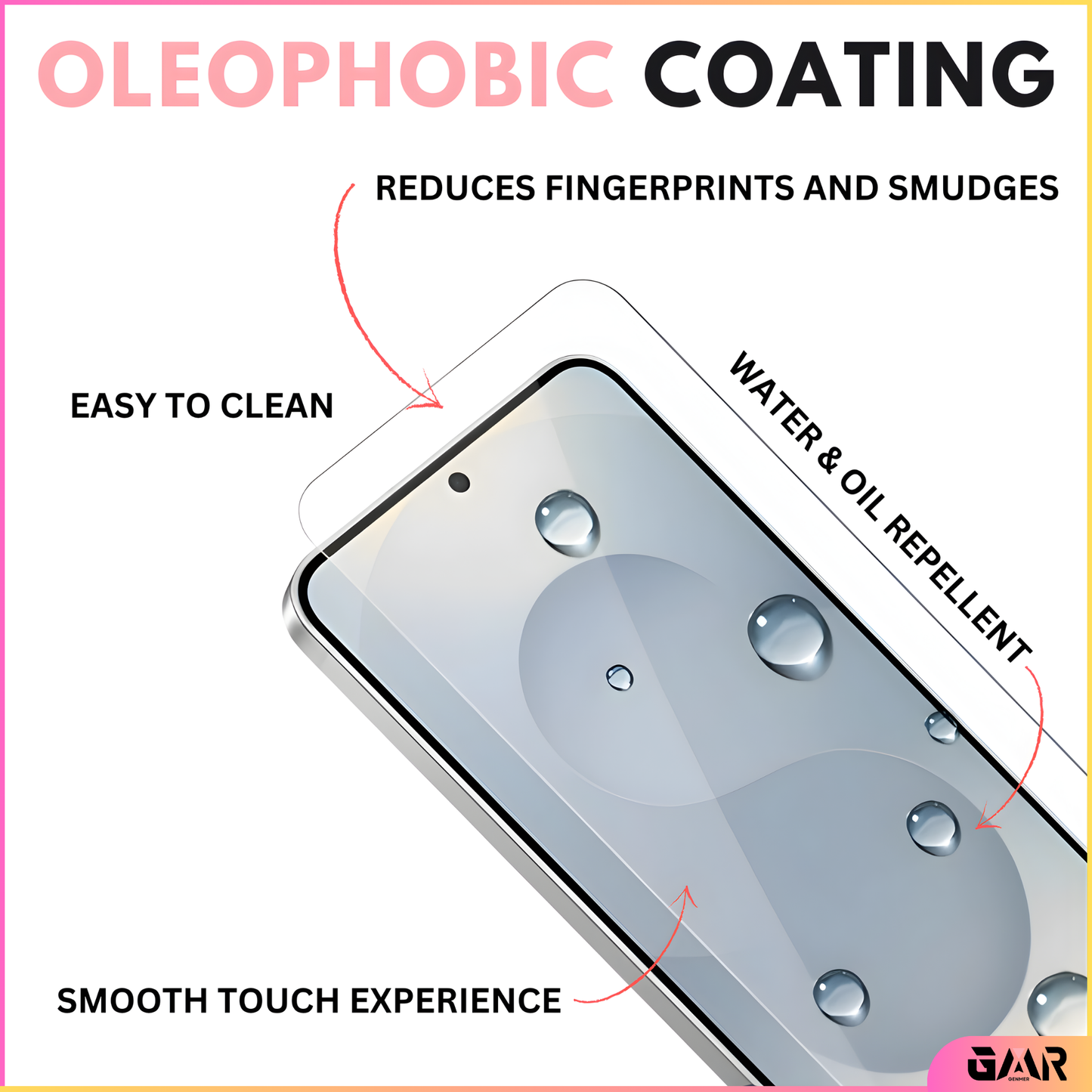 GENMER Tempered Glass Screen Protector Compatible With Galaxy S25 FE - 2 Pack