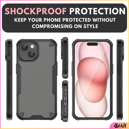 GENMER Rugged Shield Cover Compatible With iPhone 15 Shockproof Case