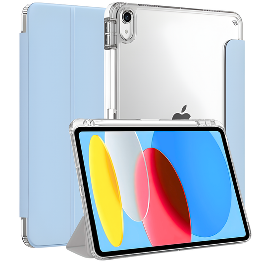 GENMER Flip Case Shockproof Cover Compatible with iPad 11th Gen (A16) 2025 - Light Blue