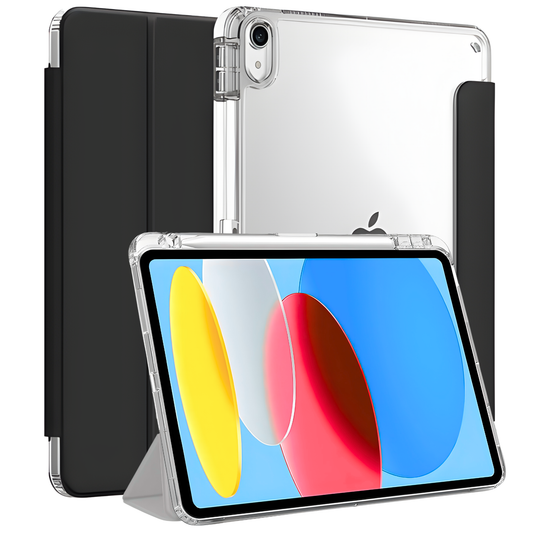 GENMER Flip Case Shockproof Cover Compatible with iPad 11th Gen (A16) 2025 - Black