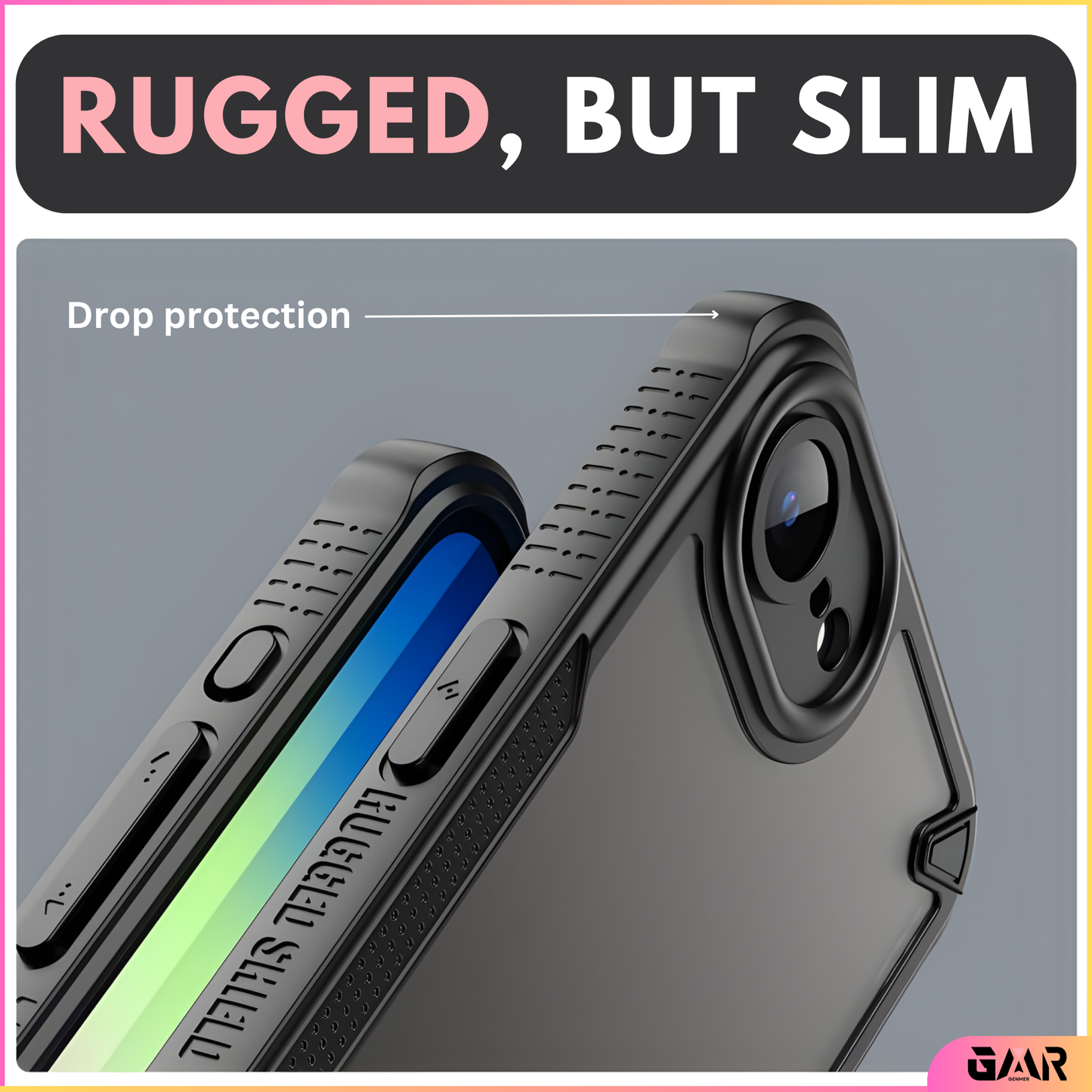 GENMER Rugged Shield Cover Compatible With iPhone 17e Shockproof Case
