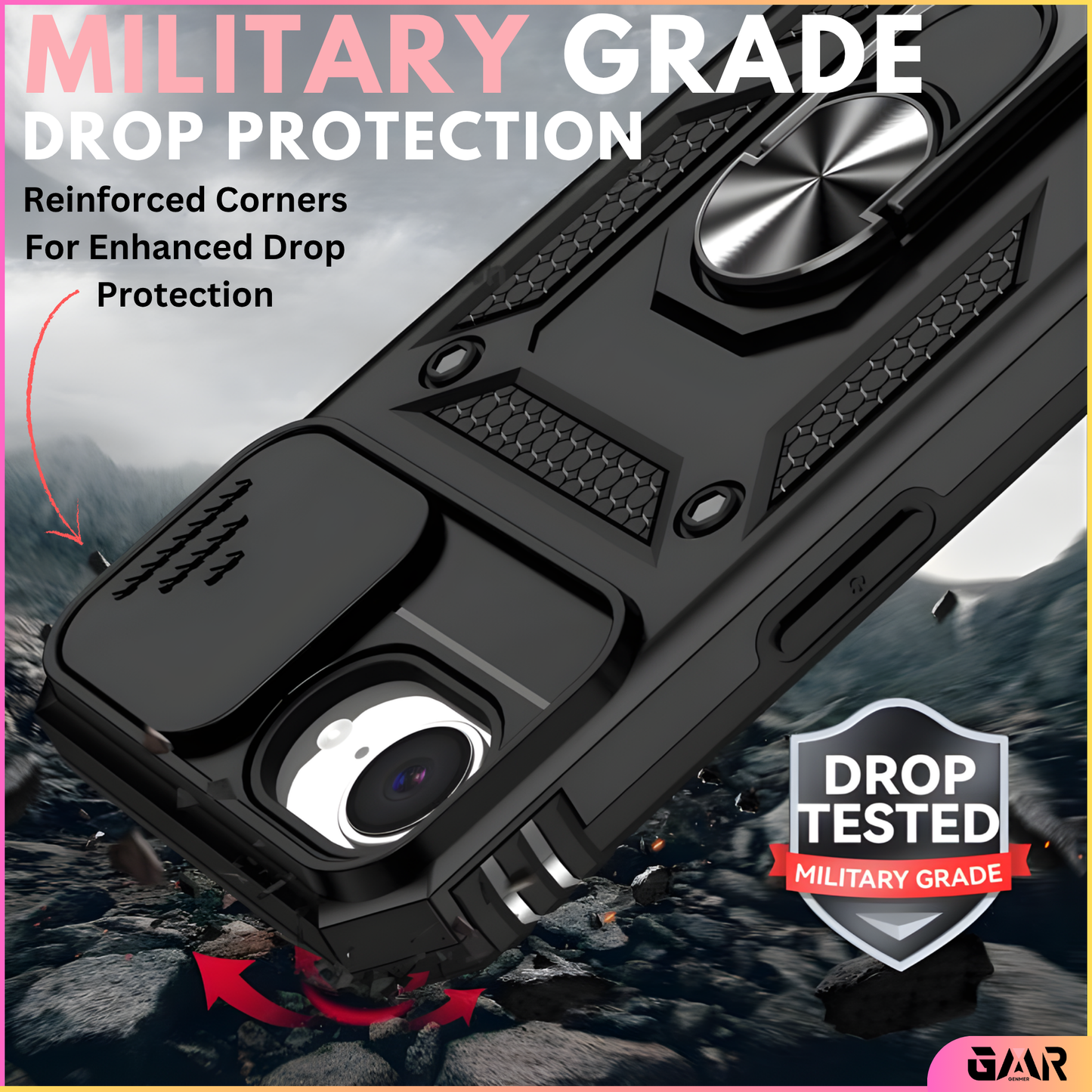 GENMER Lens-Guard Cover Compatible With iPhone 17e Shockproof Case