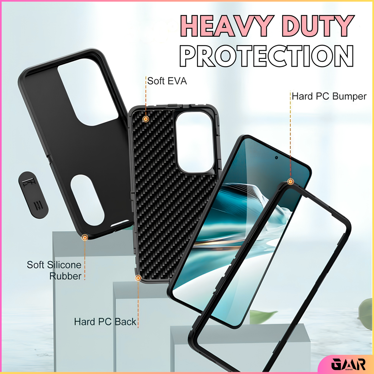 GENMER KORVIX Heavy Duty Shockproof Cover Compatible With Galaxy S26 FE