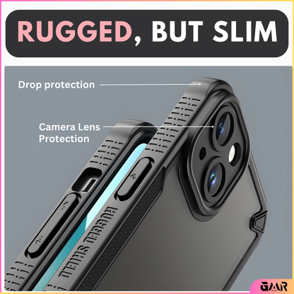 GENMER Rugged Shield Cover Compatible With iPhone 13 Shockproof Case
