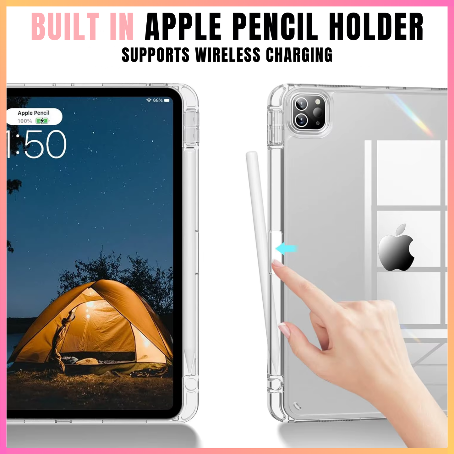 GENMER Flip Case Shockproof Cover Compatible with iPad Pro 11" (M5) 2025
