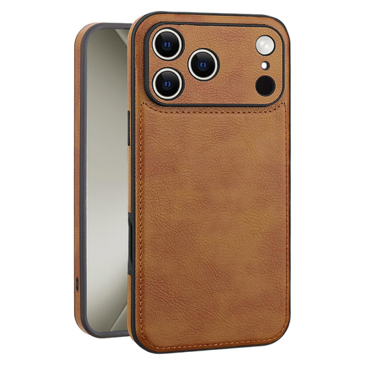GENMER Shockproof Premium Leather Cover Compatible With iPhone 17 Pro Max