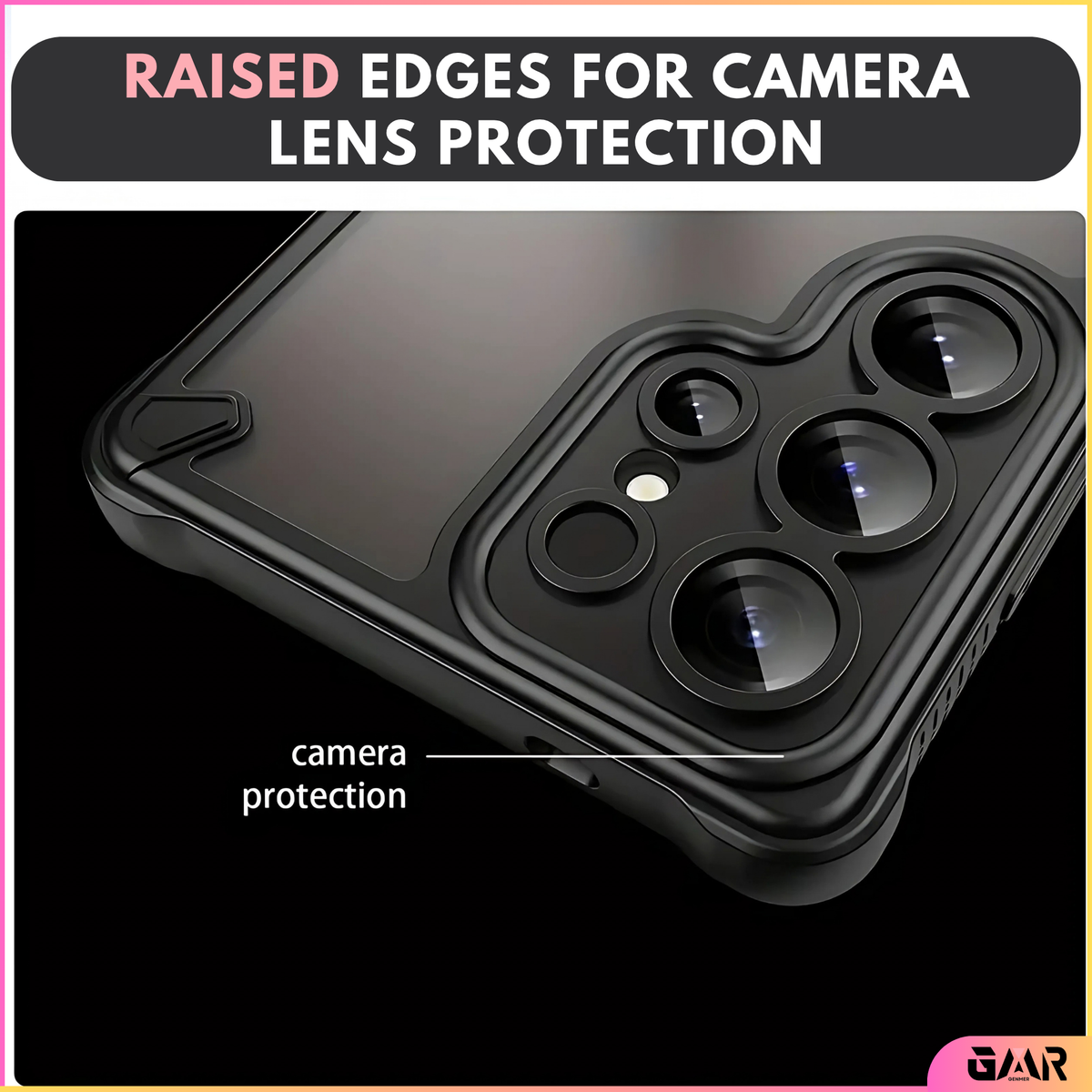 GENMER Rugged Shield Cover Compatible With Samsung Galaxy S25 Ultra Shockproof Case
