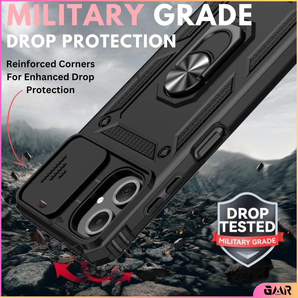 GENMER Lens-Guard Cover Compatible With Samsung Galaxy A06 Shockproof Case