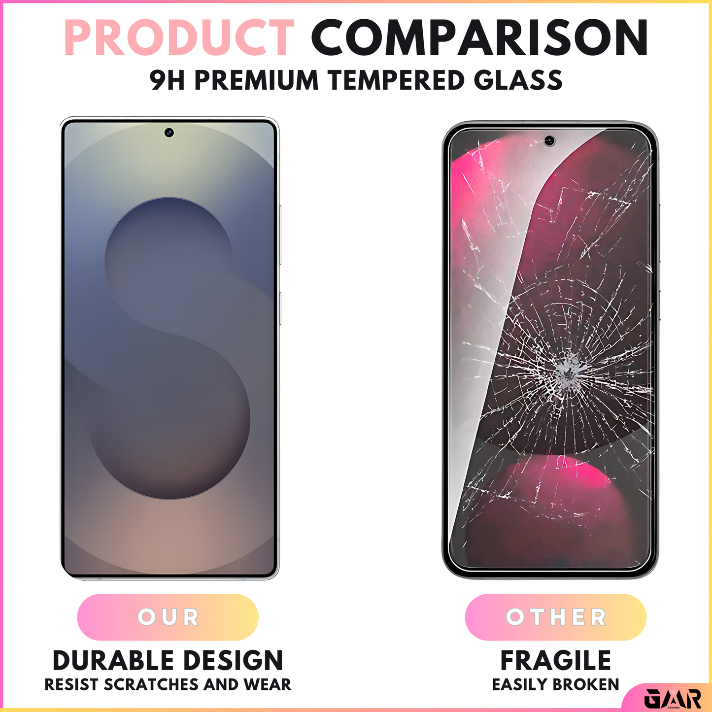 GENMER Tempered Glass Screen Protector Compatible With Galaxy S26 Ultra (3 Pack)