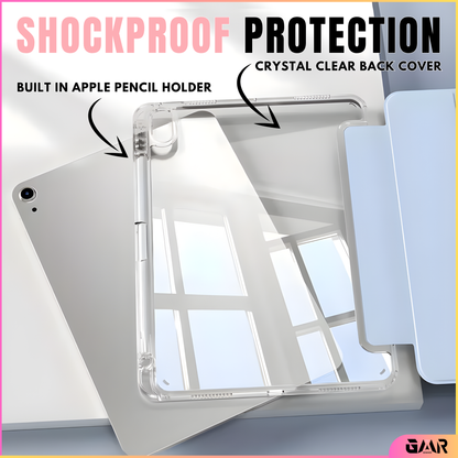 GENMER Flip Case Shockproof Cover Compatible with iPad 11th Gen (A16) 2025 - Light Blue