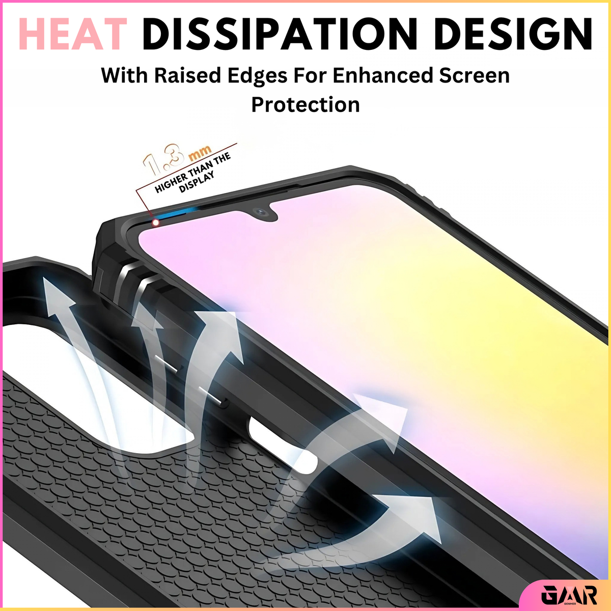 GENMER Lens-Guard Cover Compatible With Samsung Galaxy A17 Shockproof Case
