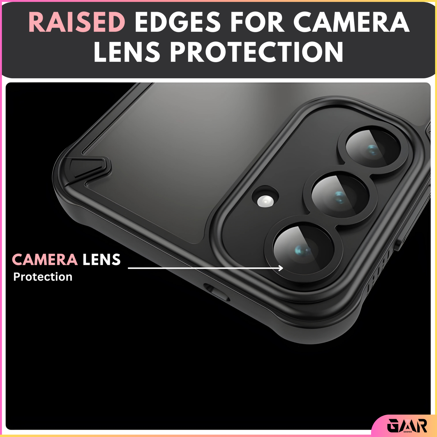 GENMER Rugged Shield Cover Compatible With Galaxy S25 FE Shockproof Case