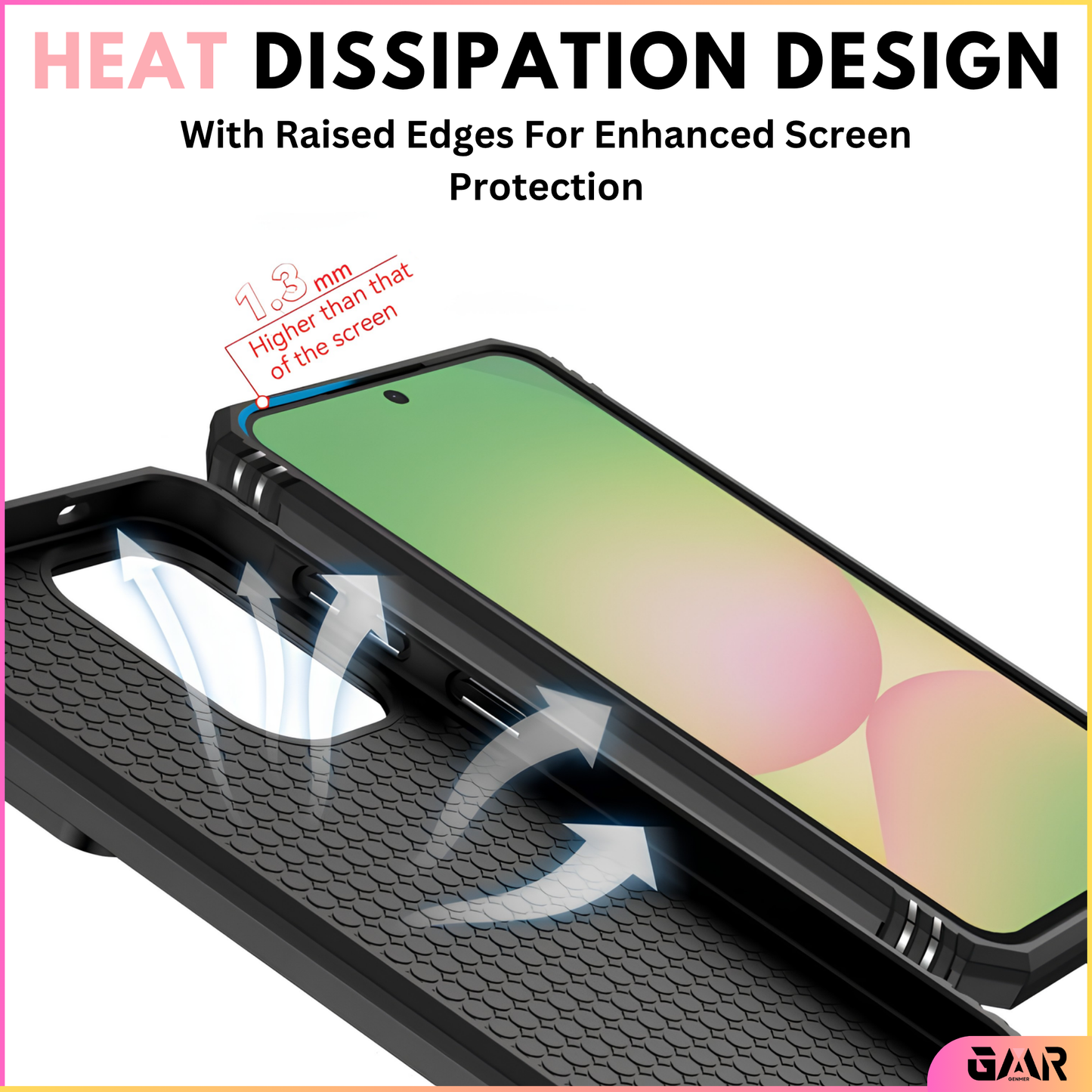 GENMER Lens-Guard Cover Compatible With Samsung Galaxy A57 Shockproof Case
