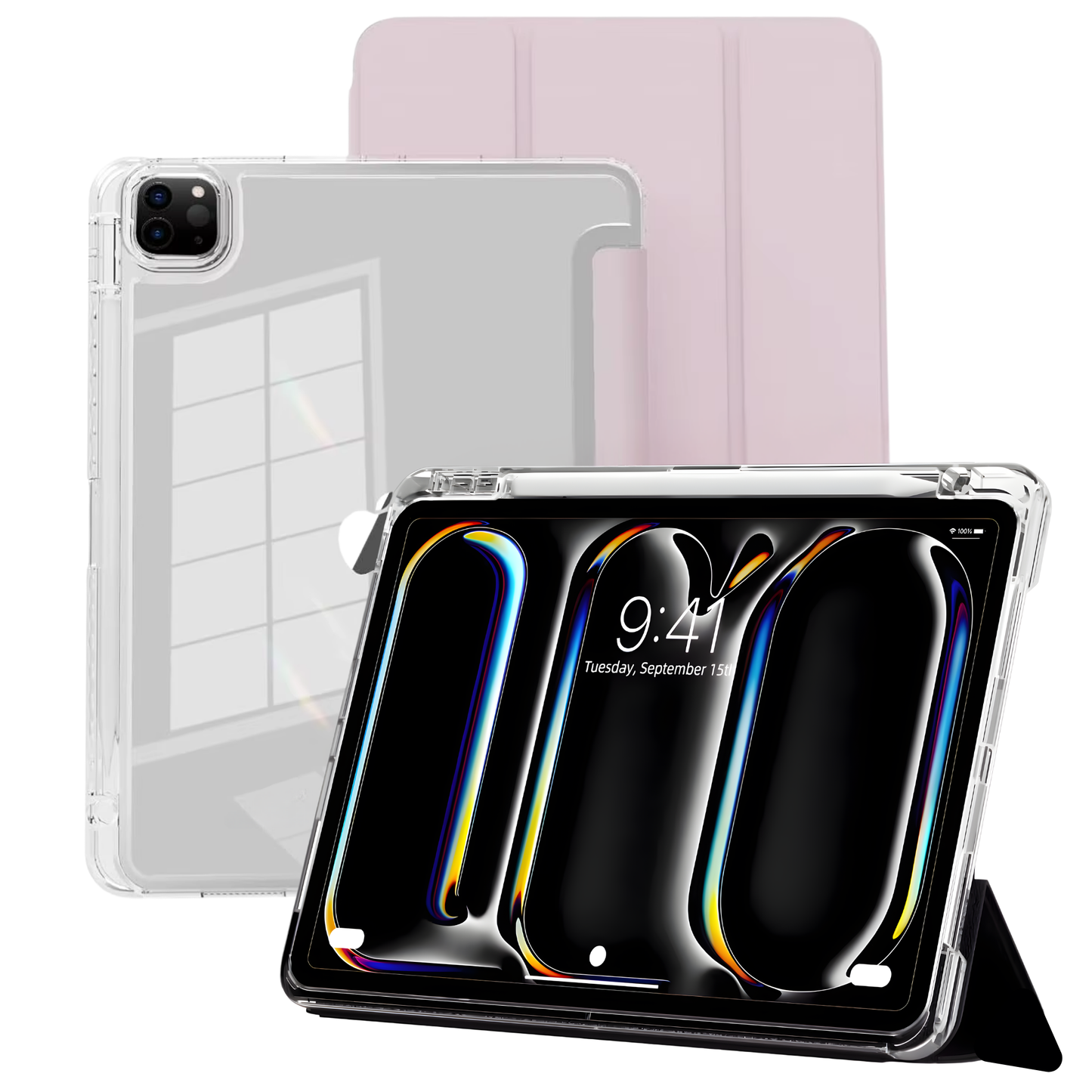 GENMER Flip Case Shockproof Cover Compatible with iPad Pro 11" (M5) 2025