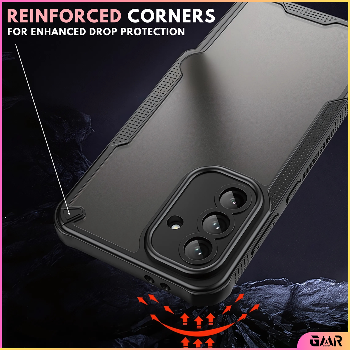 GENMER Rugged Shield Cover Compatible With Samsung Galaxy A17 Shockproof Case